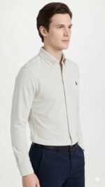 Camisa Ralph Lauren Slim Fit Caballero Blanco - Imagen 3