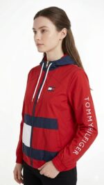 Casaca Cortaviento Tommy Hilfiger Dama Roja - Imagen 2
