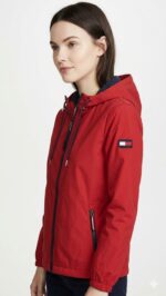 Casaca Cortaviento Tommy Hilfiger Dama Roja - Imagen 2