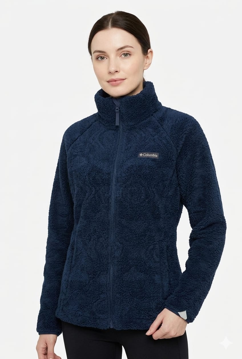 casaca-polar-columbia-azul-mujer-perfil Casaca Columbia Dama Azul - Imagen 1