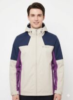 Casaca Columbia Impermeable Caballero Crema