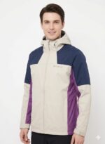 Casaca Columbia Impermeable Caballero Crema - Imagen 2