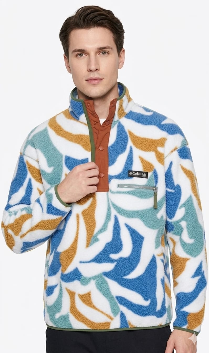 polera-columbia-cinta-colores-hombre-frente Polera Columbia de Caballero - Imagen 1