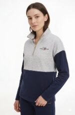 Casaca Tommy Hilfiger Dama Gris y Azul - Imagen 2