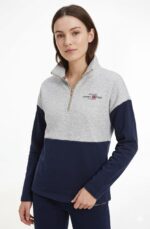 Casaca Tommy Hilfiger Dama Gris y Azul