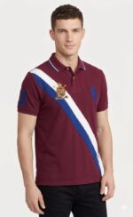 Polo Camisero Ralph Lauren Caballero Vino - Imagen 2