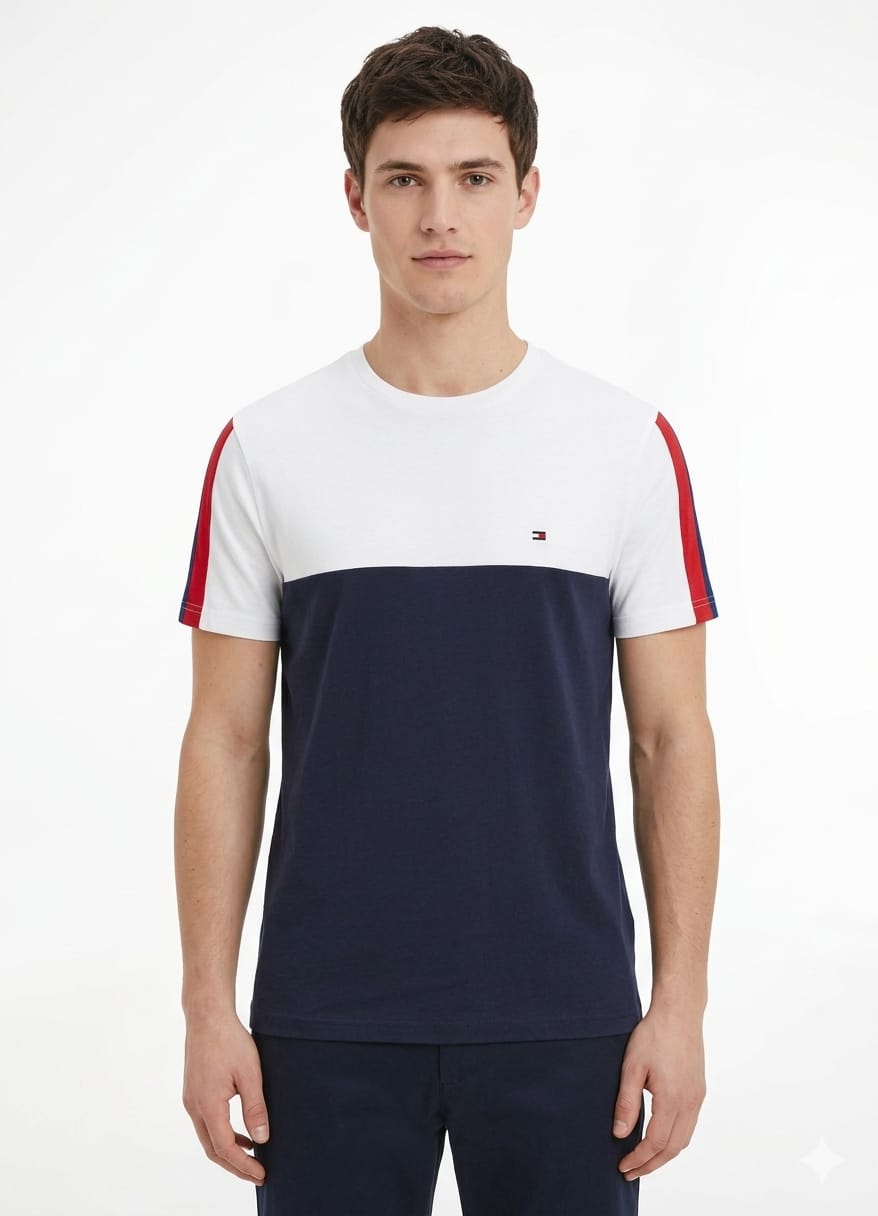 polo-tommy-hilfiger-azul-blanco-regular-fit-frente Polo Tommy Hilfiger - Imagen 1