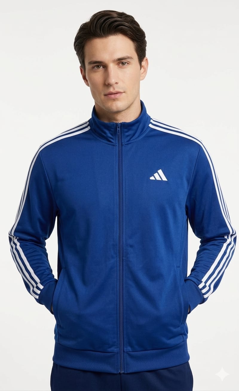 buzo-adidas-azul-hombre-frente Buzo Adidas Azul Caballero - Imagen 1