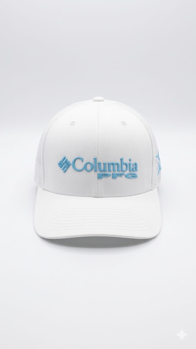 gorra-columbia-blanca-malla-blanca Gorra Columbia Blanca - Imagen 1