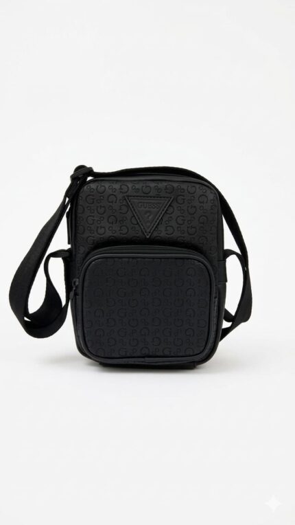 Bandolera Hombre GUESS Negra