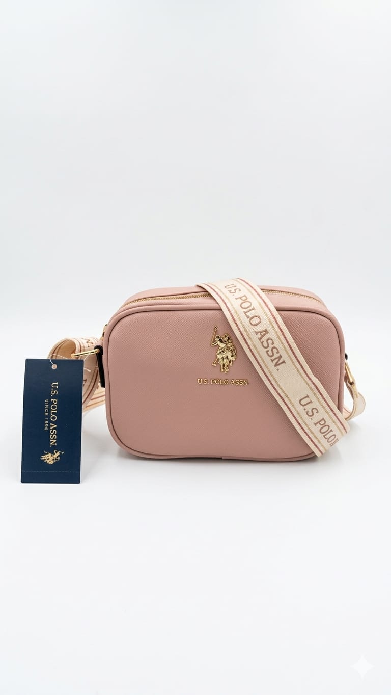morral-us-polo-palo-rosa-mujer Crossbodie US Polo Dama Rosa - Imagen 1