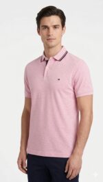 Polo Camisero Rosa Tommy Hilfiger Caballero - Imagen 2
