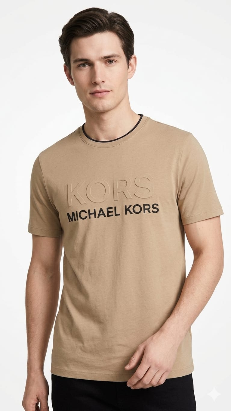polo-michael-kors-champagne-hombre-frente Polo Michael Kors Caballero - Imagen 1