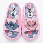 Sandaliaas Slides Stitch y Ángel Disney Rosa