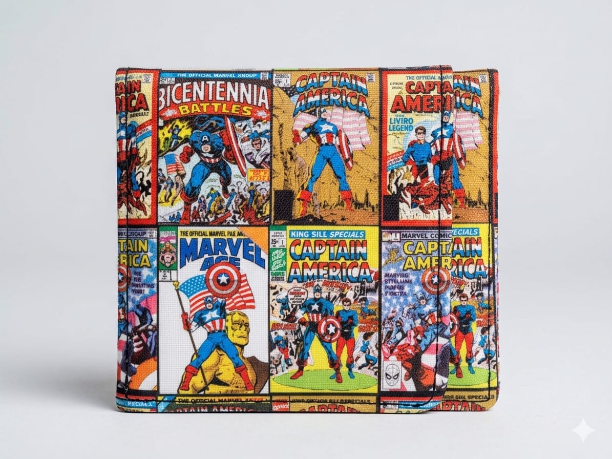 WhatsApp Image 2026-05-24 at 10.52.34 PM (9) Billetera Marvel Capitán América Comics - Imagen 1