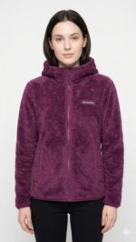 Casaca Columbia Mujer Guinda Peluche
