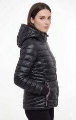 Casaca Tommy Hilfiger Packable High Shine Puffer Negra - Imagen 2