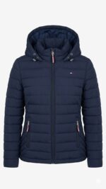 Casaca Tommy Hilfiger Packable Down High Shine Puffer Azul - Imagen 5