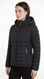 Casaca Tommy Hilfiger Packable Down High Shine Puffer Negra - Imagen 2