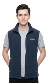 Chaleco Polar Columbia Hombre Azul - Imagen 2