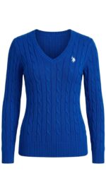 Sweater US Polo Dama Azul - Imagen 2