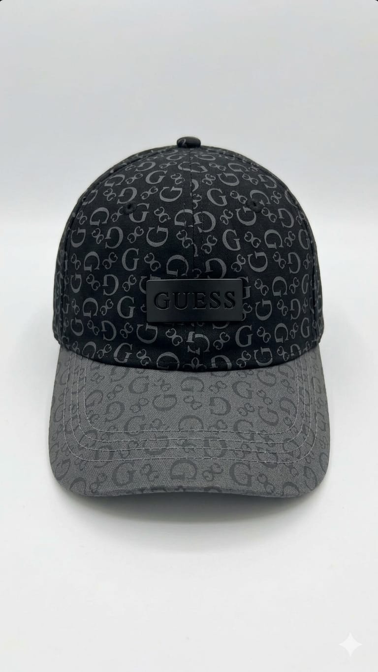 gorra-guess-negra-gris-monograma Gorra Guess Monograma - Imagen 1