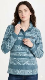 Polera Polar Columbia Dama Verde Turquesa
