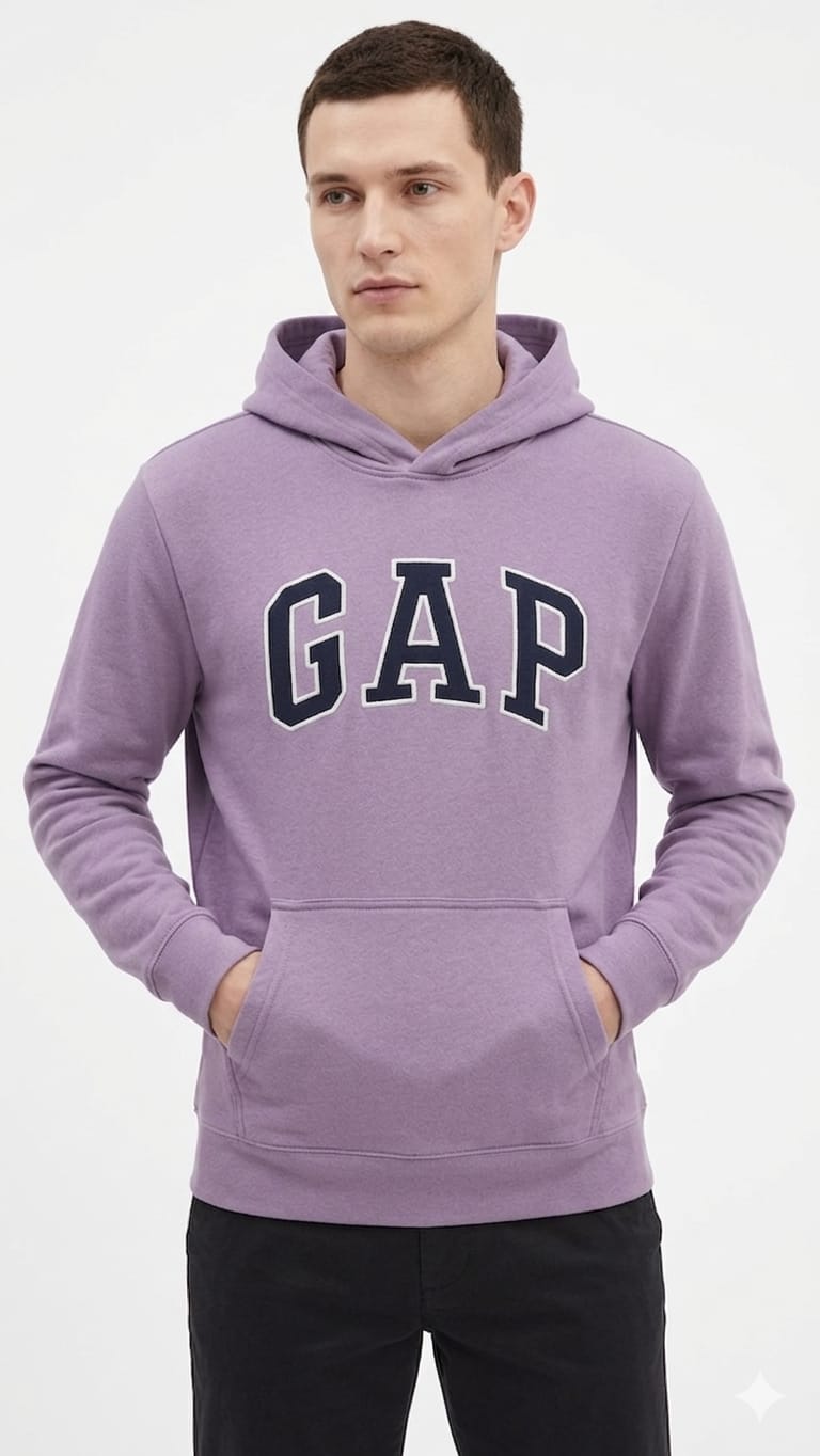 polera-gap-color-uva-olivo-hombre-frente Polera GAP Caballero - Imagen 1
