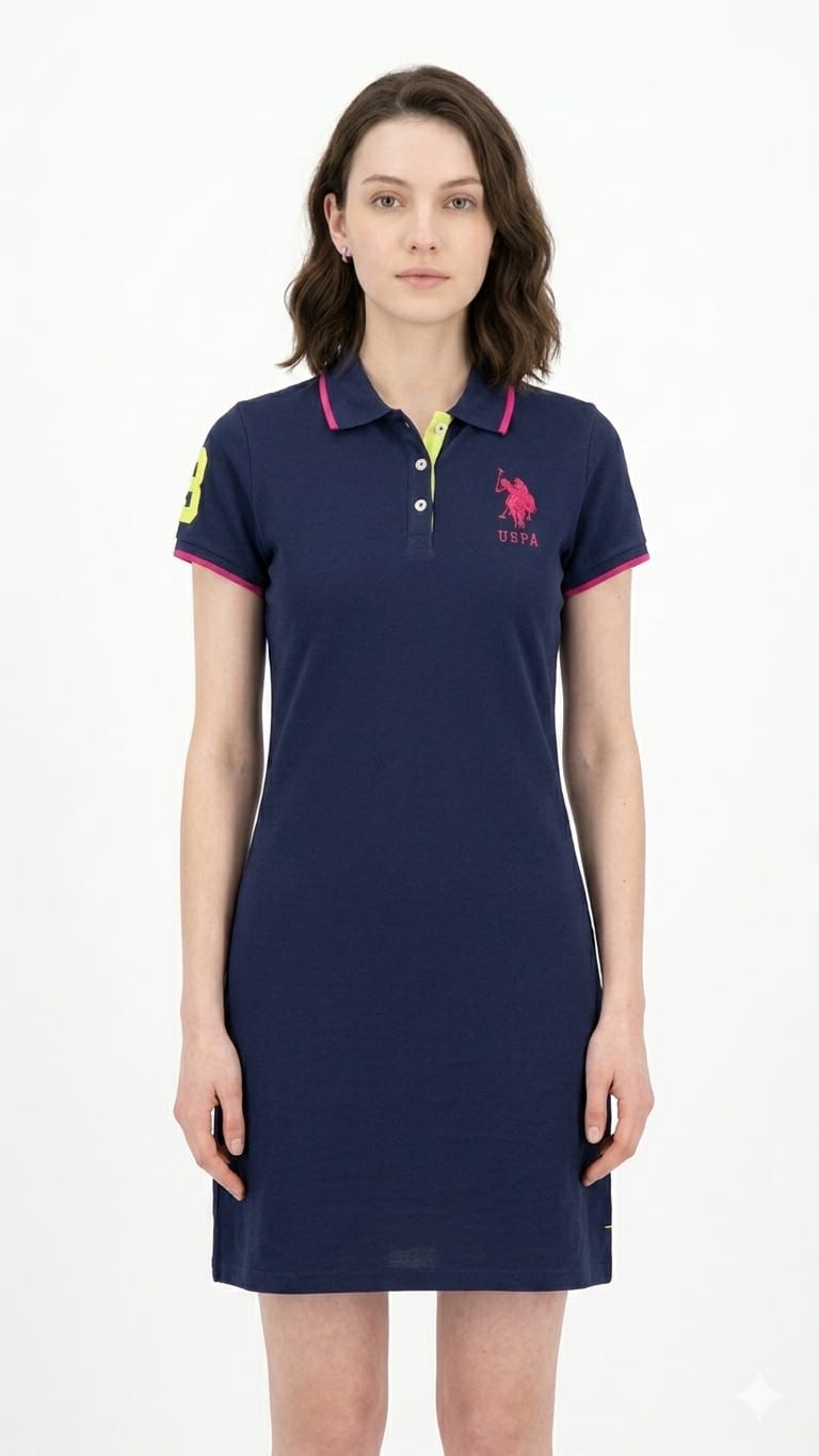 polivestido-us-polo-azul-mujer-frente Polivestido US Polo Dama Azul Noche - Imagen 1