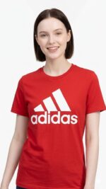 Polo Deportivo Rojo Adidas Dama
