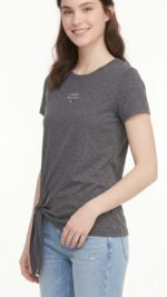 Polo Tommy Hilfiger Plomo Dama - Imagen 2