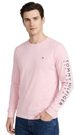 Polo Manga Larga Tommy Hilfiger Rosa Caballero