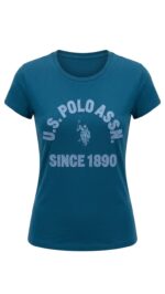 Polo US Polo Dama Azul Logo - Imagen 2