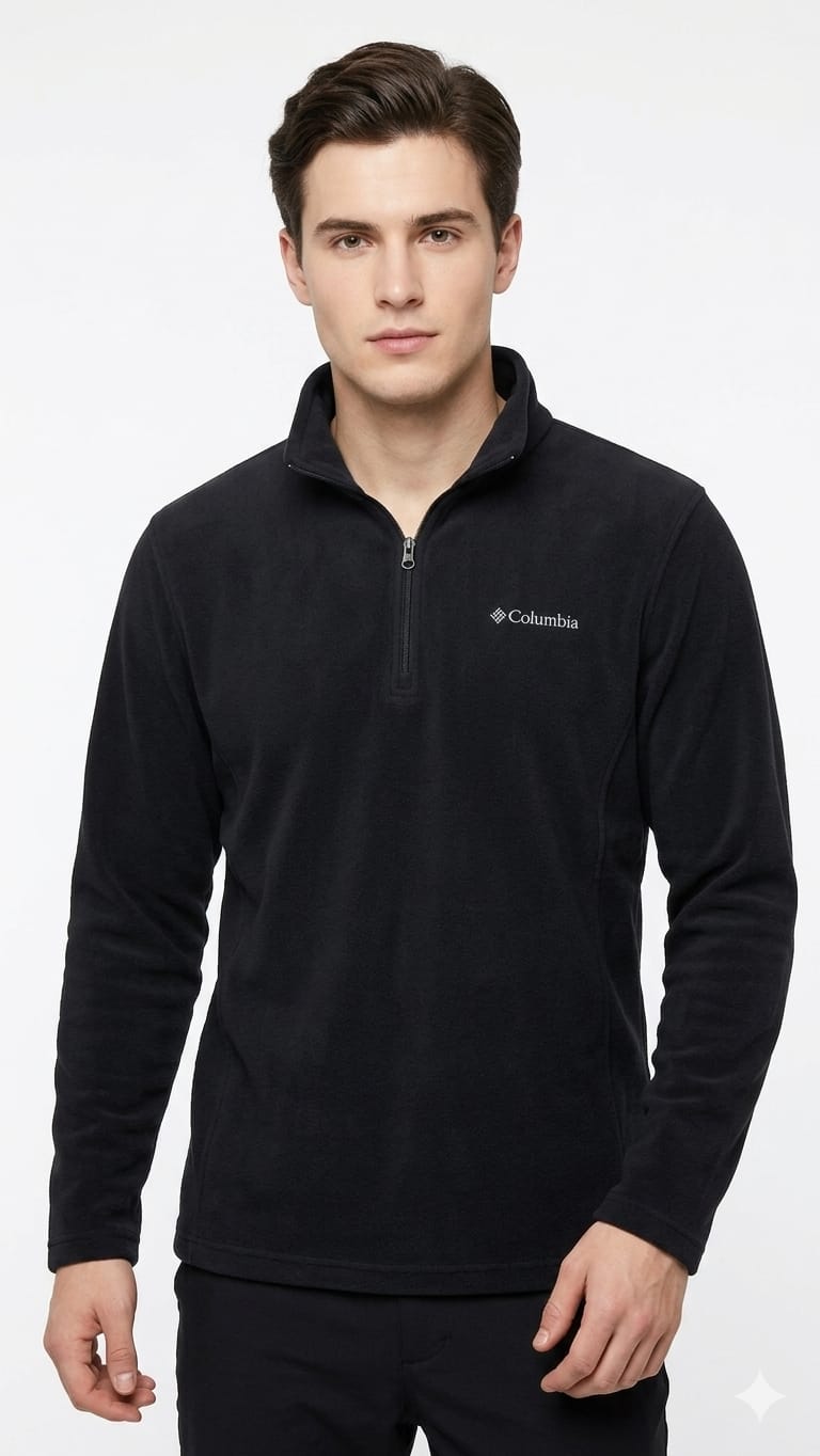 pullover-negro-columbia-hombre-frente Pullover Columbia para Caballero Negro - Imagen 1