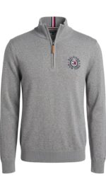 Suéter Quarter-ZiP Tommy Hilfiger Gris - Imagen 3