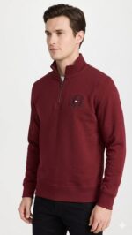 Suéter Quarter-ZiP Tommy Hilfiger Guinda - Imagen 2