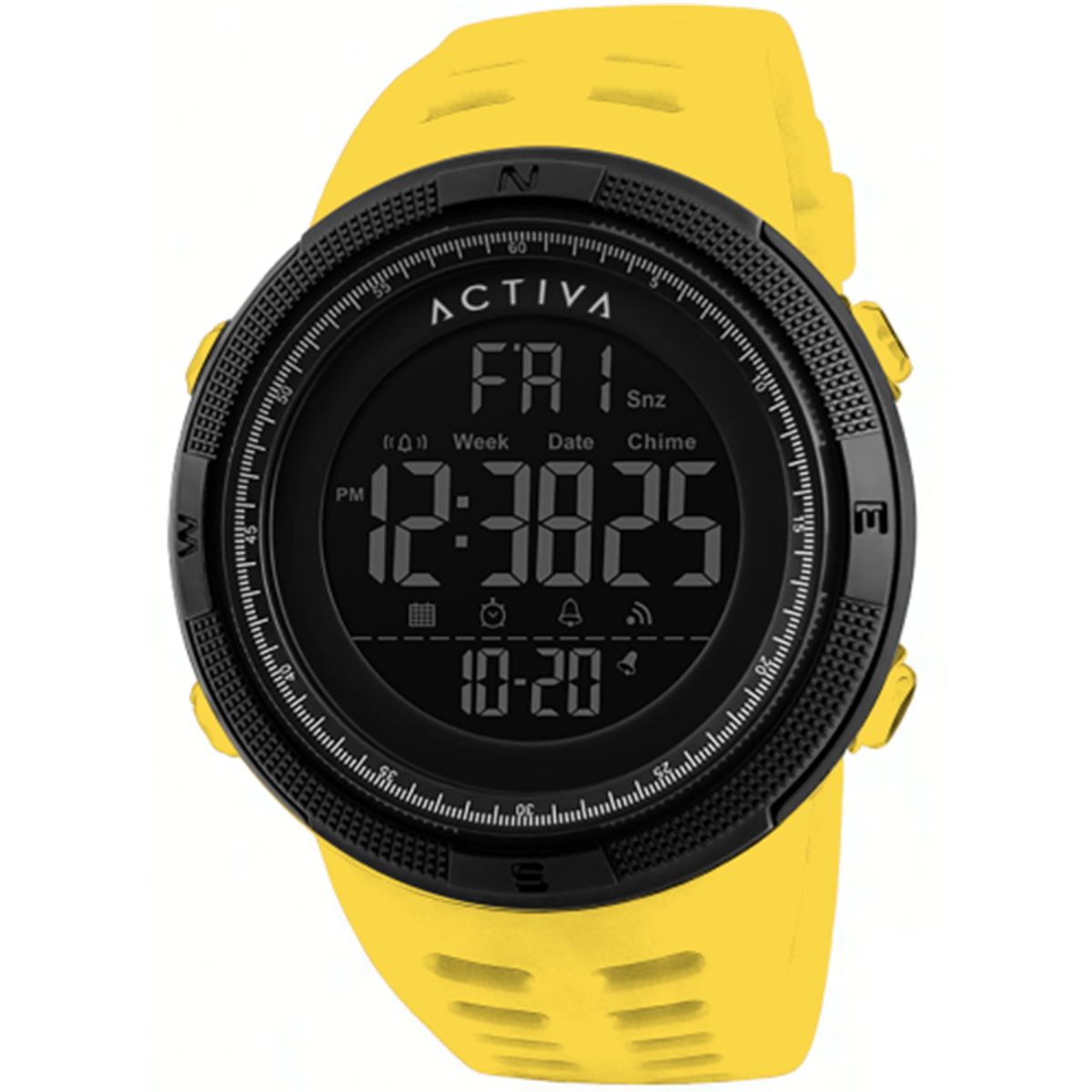 Activa003_ACW1915-001-4.png Activa X Invicta DIGITAL ESSENTIALS Digital Men's Watch - 50mm. Yellow (ACW1915-001) - Imagen 1