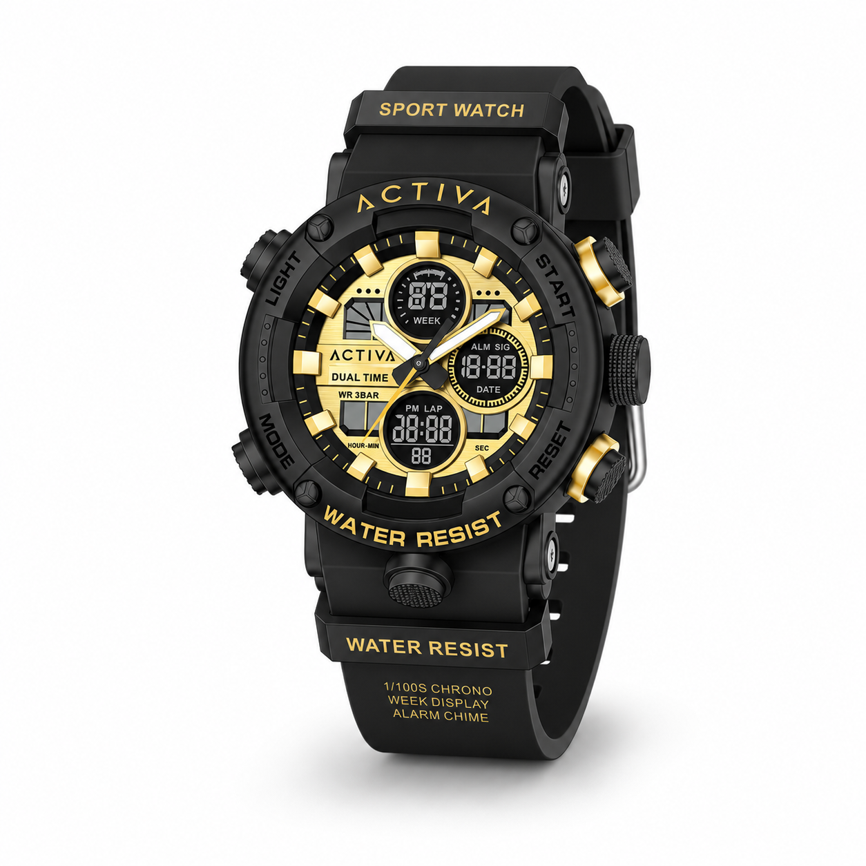 Activa014_ACW8038-001 Activa X Invicta Digital Men's Watch - 52mm. Black (ACW8038-001) - Imagen 1