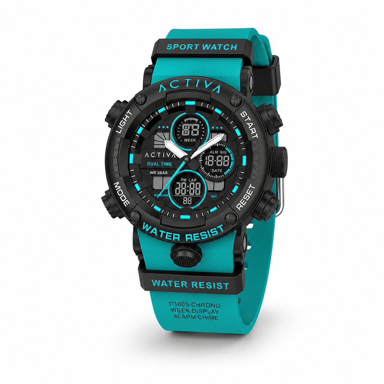 Activa016_ACW8038-003 Activa X Invicta Digital Men's Watch - 52mm. Teal. Blue (ACW8038-003) - Imagen 1