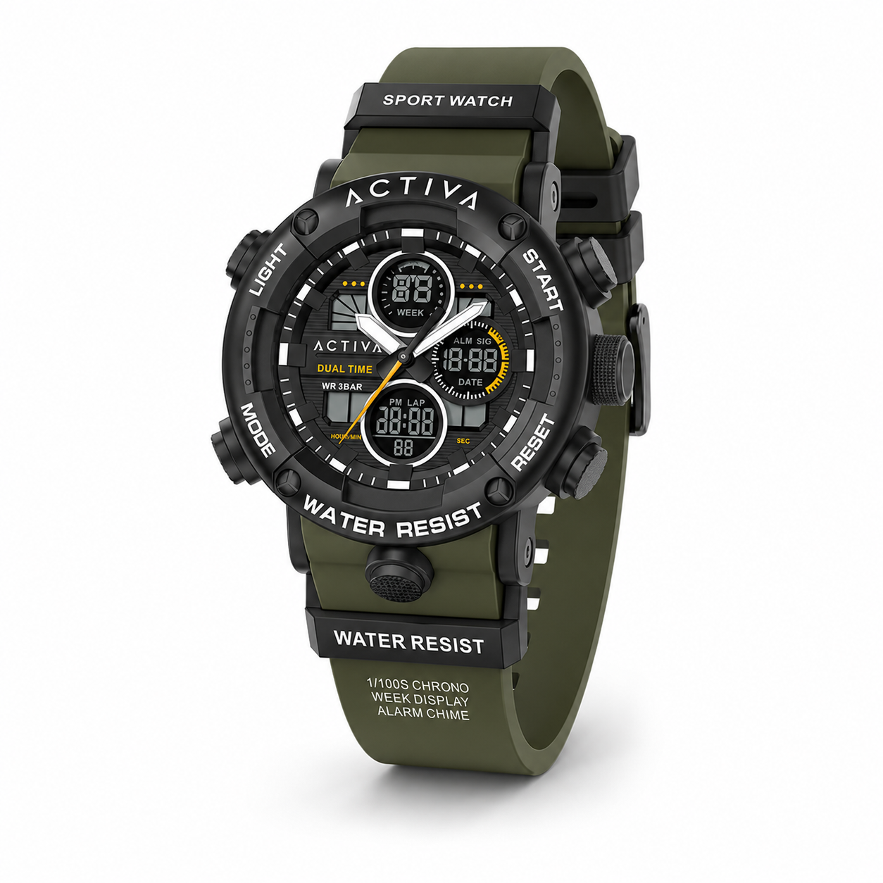 Activa017_ACW8038-004 Activa X Invicta Digital Men's Watch - 52mm, Army Green (ACW8038-004) - Imagen 1