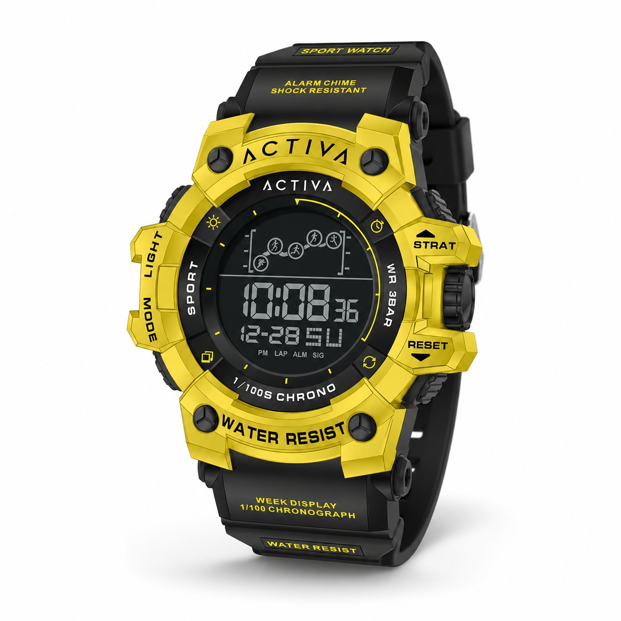 Activa033_ACW8082-014 Activa X Invicta Digital Summit Unisex Watch - 50mm. Black (ACW8082-014) - Imagen 1