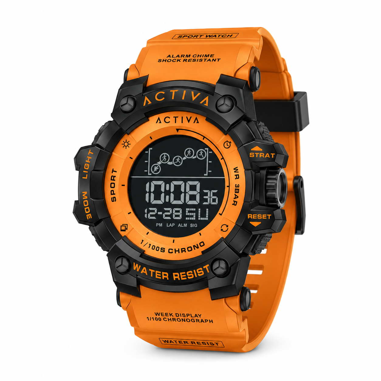 Activa038_ACW8082-009 Activa X Invicta Digital Summit Unisex Watch - 50mm. Orange (ACW8082-009) - Imagen 1