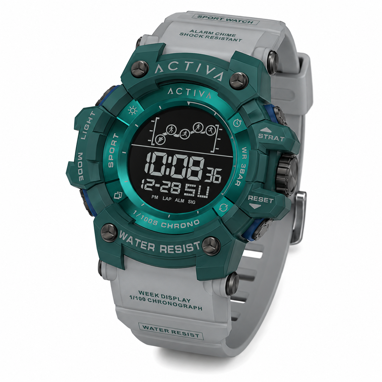 Activa039_ACW8082-018 Activa X Invicta Digital Summit Unisex Watch - 50mm. Grey (ACW8082-018) - Imagen 1