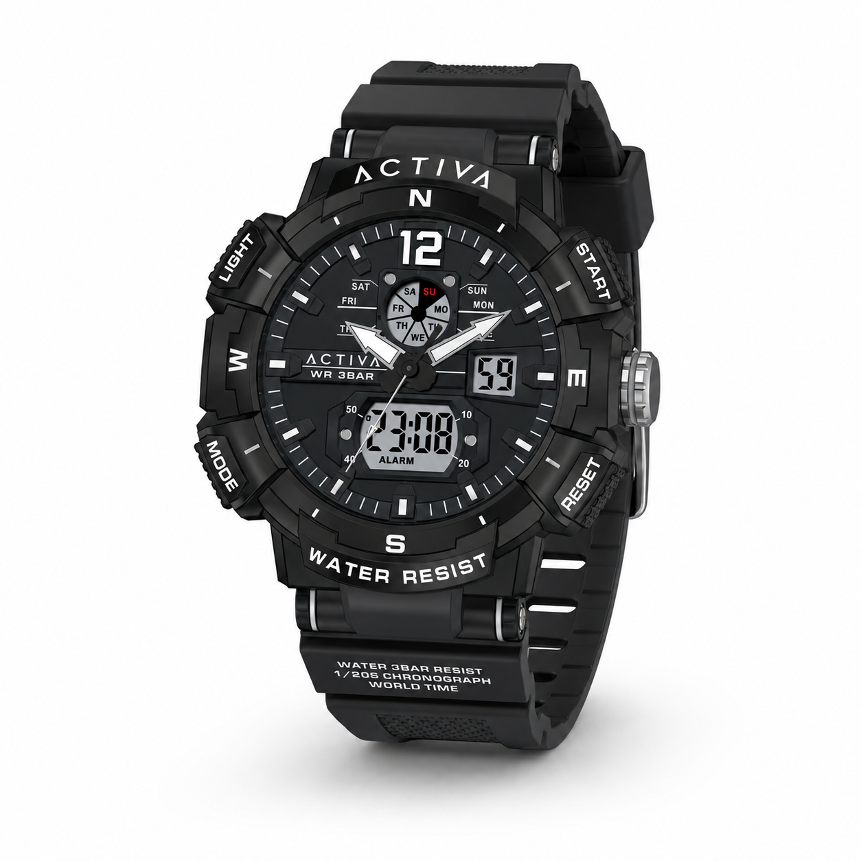 Activa045_ACW8045-003 Activa X Invicta Digital Men's Watch - 53mm. Black (ACW8045-003) - Imagen 1