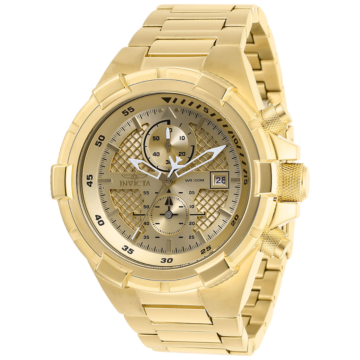 Aviator28122 Invicta Aviator Falcon Men's Watch - 50.5mm. Gold (28122) - Imagen 1