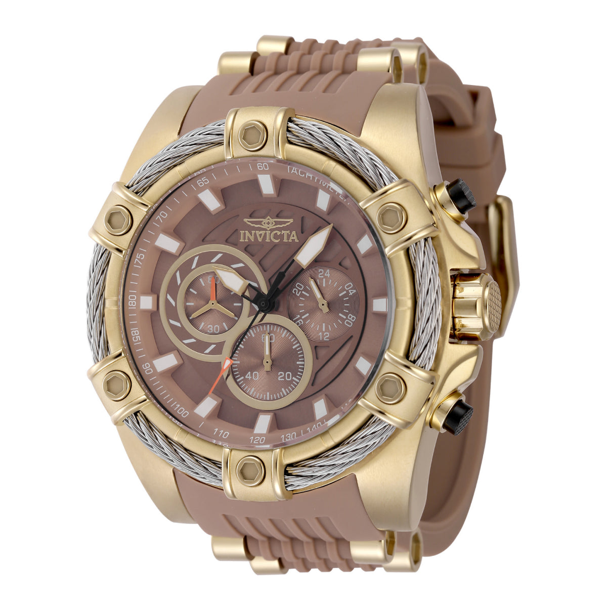 Bolt48384 Invicta Bolt Vestige Men's Watch - 52mm. Tan, Gold (48384) - Imagen 1