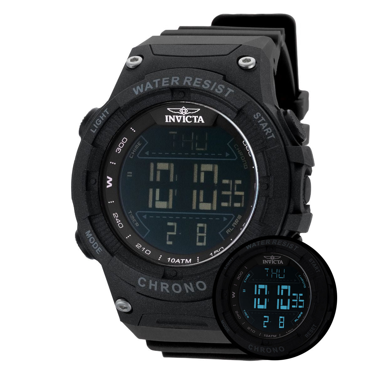 Racing47523 Invicta Racing Burnout Digital Men's Watch - 52mm. Black (47523) - Imagen 1