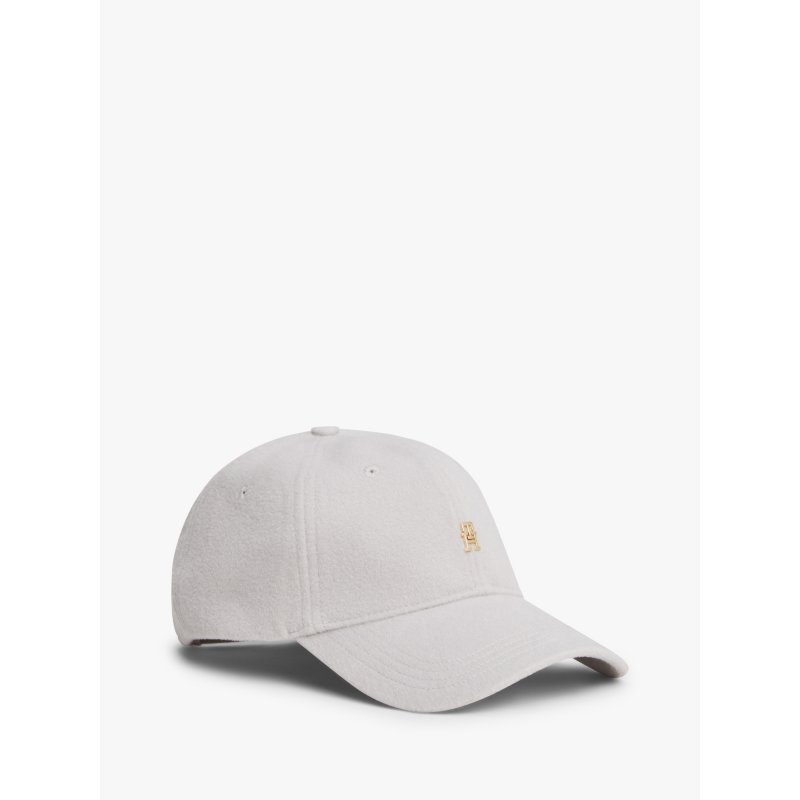 Tommy-AccessoriesAW17773-PQU Monogram Logo Melton Wool Baseball Cap - Imagen 1