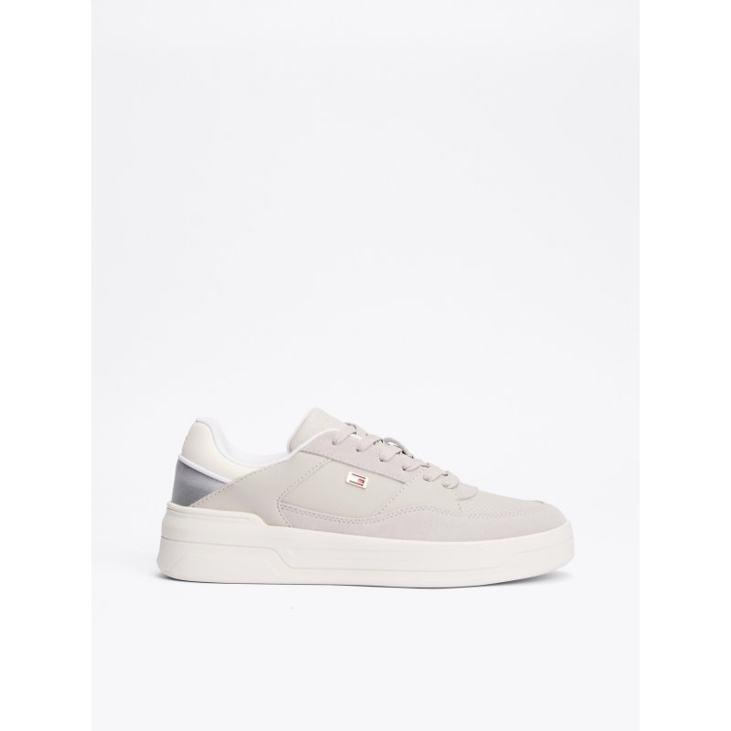 Tommy-AccessoriesFW08615-PQU Flag Emblem Metallic Sneaker - Imagen 1