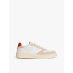 Mixed Texture Suede Cupsole Sneaker